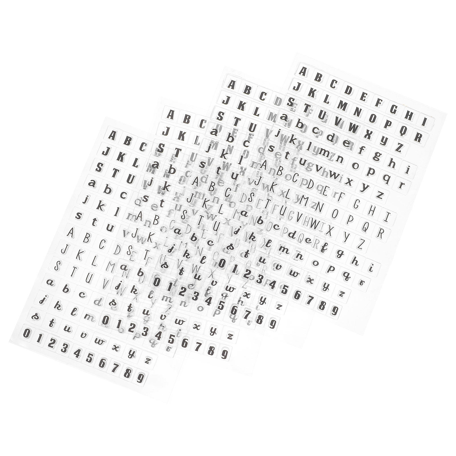 Clear Silicone Stamps For Card Making - 4 Pcs Clear Stamps for Journaling