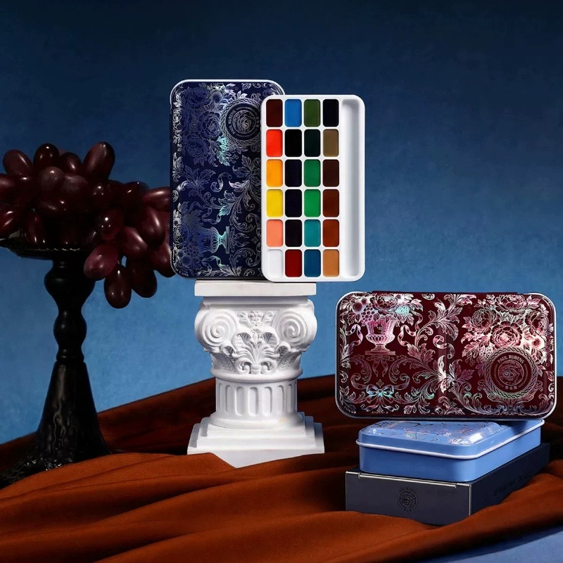 Rubens 24 Colors 1ml Solid Wat - Watercolor Paint Set Solid Pigment 评论和价格