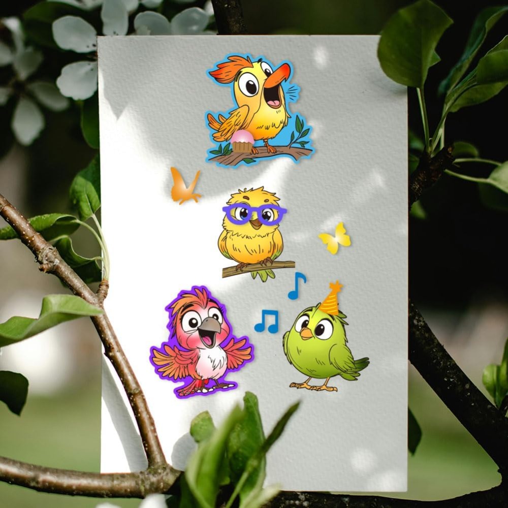 Funny Bird Clear Stamps for Sc - Clear Silicone Stamps For Card Making 评论和价格