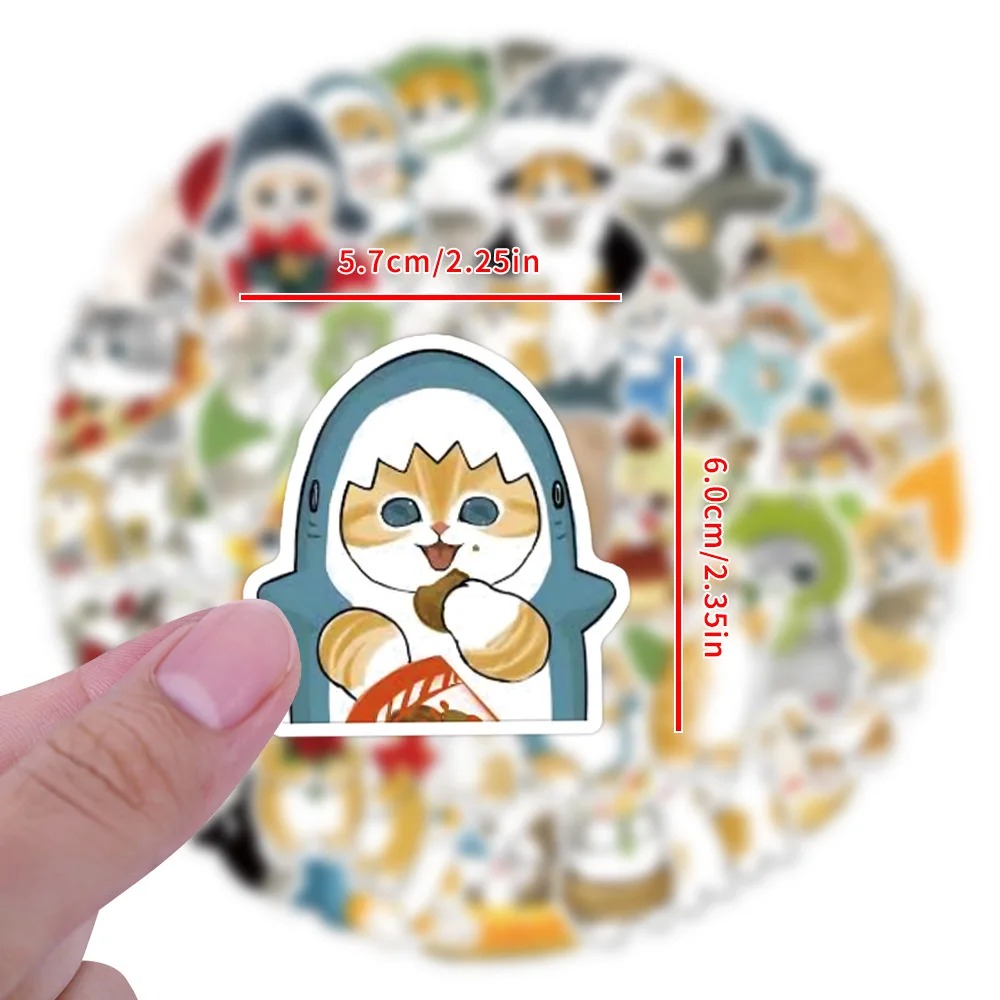 55Pcs Kawaii Cute Ocean‑Cat‑Hy - Scrapbooking 评论和价格