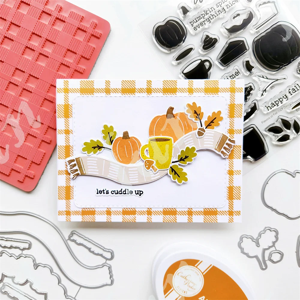 Flannel Background Stamp New M - Clear Silicone Stamps For Card Making 评论和价格