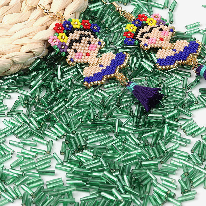 Louleur Twist Bugles Czech Gla - Glass Seed Beads 2Mm Jewelry Making 评论和价格