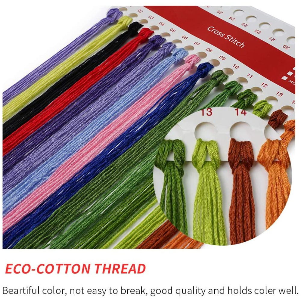 Landscape Bathroom DIY Cross S - Cotton Embroidery Thread Skeins 评论和价格