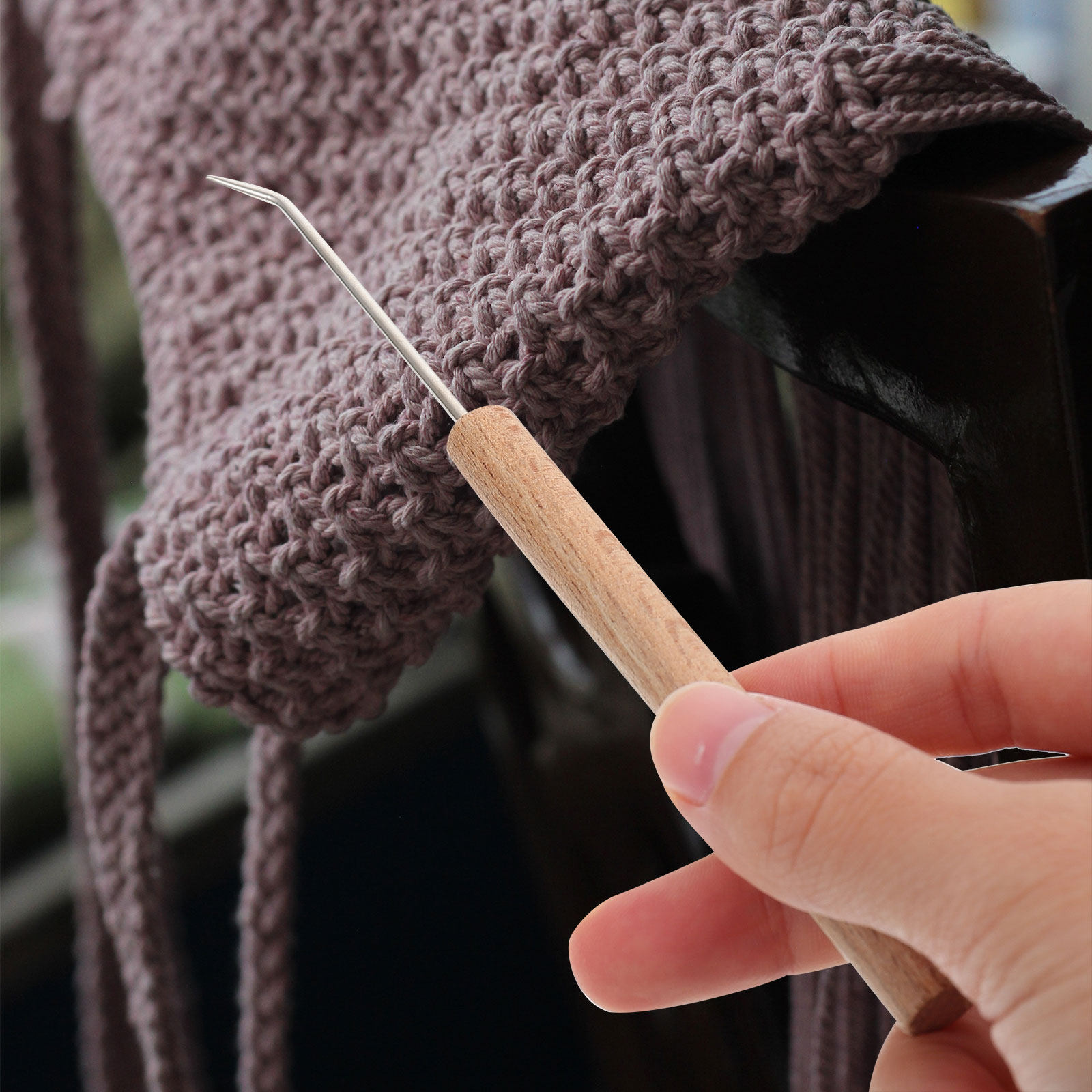 Crochet Hooks with Wooden Hand - Wooden Crochet Hooks Ergonomic Handle 评论和价格