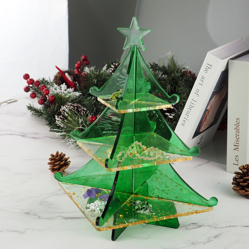 Christmas tree snowflake Stora - Silicone Epoxy Resin Molds Set 评论和价格