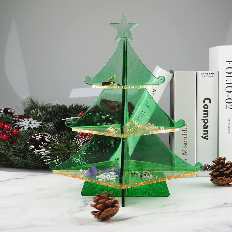 Christmas tree snowflake Stora - Silicone Epoxy Resin Molds Set 评论和价格