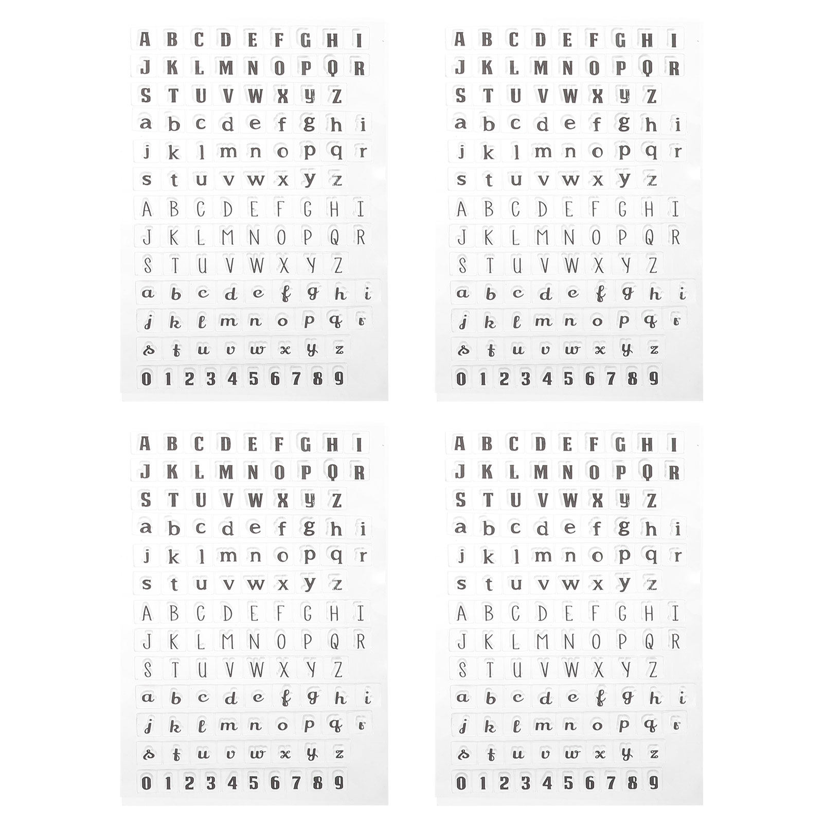 4 Pcs Clear Stamps for Journal - Clear Silicone Stamps For Card Making 评论和价格