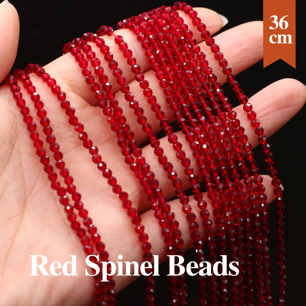 10 Strands Natural Red Spinel  - Glass Seed Beads 2Mm Jewelry Making 评论和价格