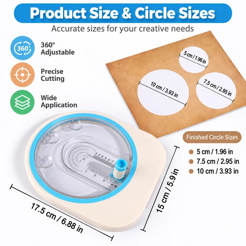 360° Rotating Circular Paper C - Scrapbooking 评论和价格
